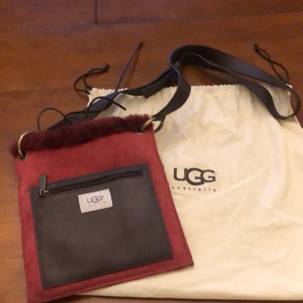 UGG burgundy purse, never used